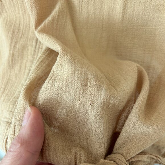 Madewell Tie-Front Linen Blouse – Two Front Pockets – Size M - Picture 5 of 5